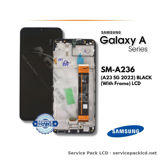 Samsung Galaxy A23 5G LCD Screen Display Black (with Frame) GH82-29734A
