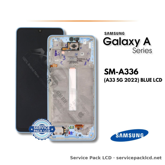 Samsung Galaxy A33 5G LCD Screen Display Blue GH82-28143C