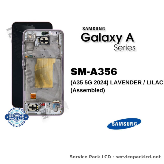 Samsung Galaxy A35 5G LCD Screen Display Lavender / Lilac GH82-34221C