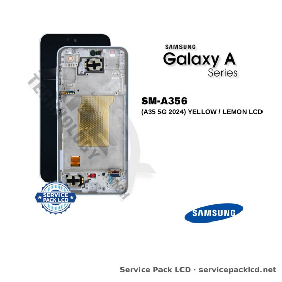 Samsung Galaxy A35 5G LCD Screen Display Yellow / Lemon GH82-34221D
