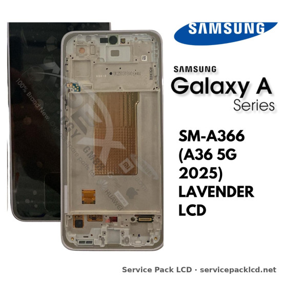 Samsung Galaxy A36 5G LCD Screen Display Lavender GH82-36841D