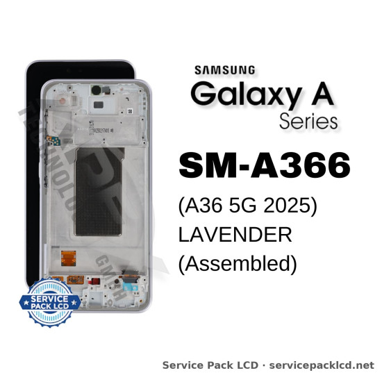 Samsung Galaxy A36 5G LCD Screen Display Lavender GH82-36841D