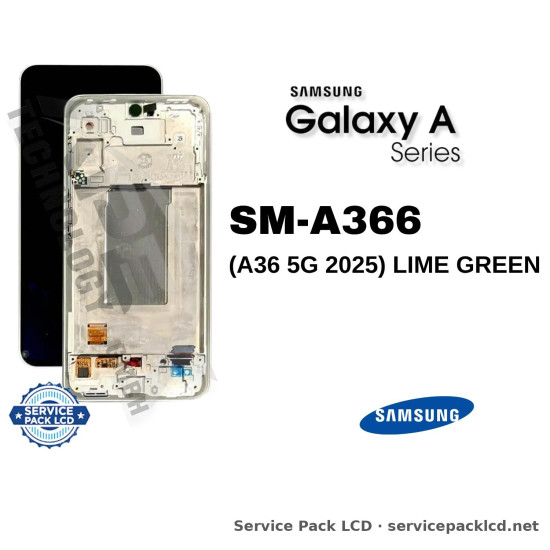 Samsung Galaxy A36 5G LCD Screen Display Lime Green GH82-36841C