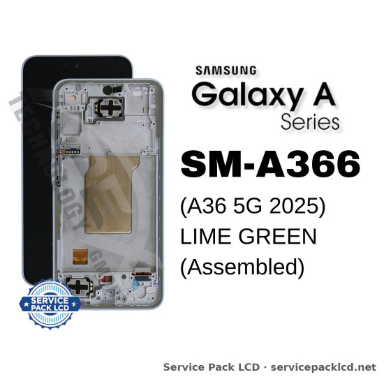 Samsung Galaxy A36 5G LCD Screen Display Lime Green GH82-36841C