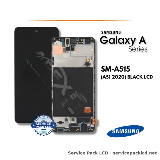 Samsung Galaxy A51 LCD Screen Display Black GH82-21680A