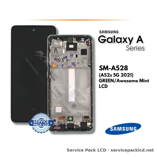 Samsung Galaxy A52s 5G LCD Screen Display Green/awesome Mint GH82-26861E