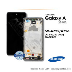 Samsung Galaxy A72 4G/5G (SM-A725/A726) LCD Screen Display - Black (Service Pack) – GH82-25624A