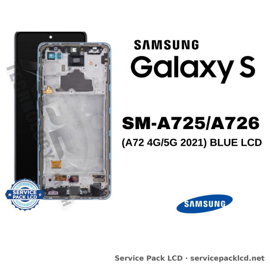 Samsung Galaxy A72 4G/5G LCD Screen Display Blue GH82-25624B