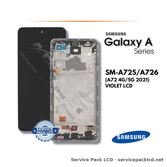 Samsung Galaxy A72 4G/5G LCD Screen Display Violet GH82-25624C