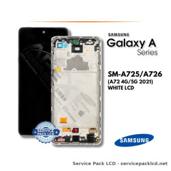 Samsung Galaxy A72 4G/5G (SM-A725/A726) LCD Screen Display - White (Service Pack) – GH82-25541D
