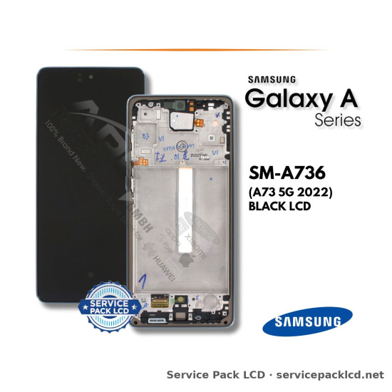 Samsung Galaxy A73 5G LCD Screen Display Black GH82-28884A
