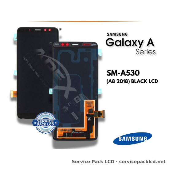 Samsung Galaxy A8 LCD Screen Display Black GH97-21406A