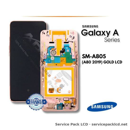 Samsung Galaxy A80 LCD Screen Display Gold GH82-20348C