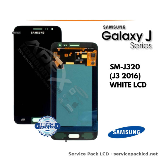 Samsung Galaxy J3 LCD Screen Display White GH97-18414A