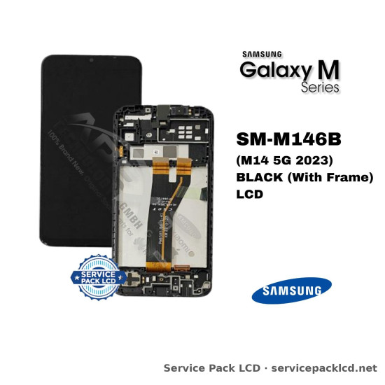 Samsung Galaxy M14 5G LCD Screen Display Black (with Frame) GH82-31347A