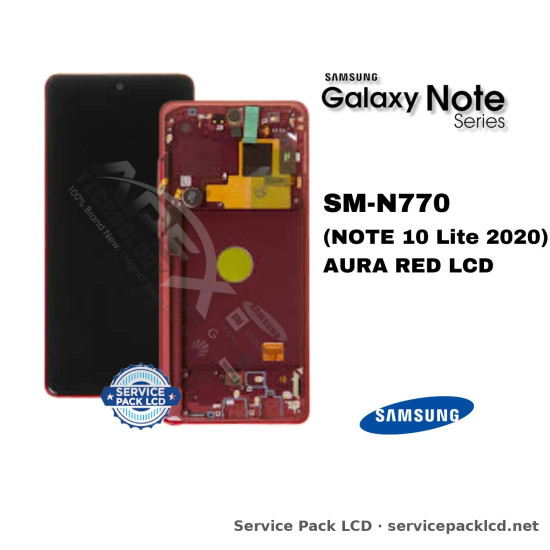 Samsung Galaxy NOTE 10 Lite LCD Screen Display Aura Red GH82-22055C
