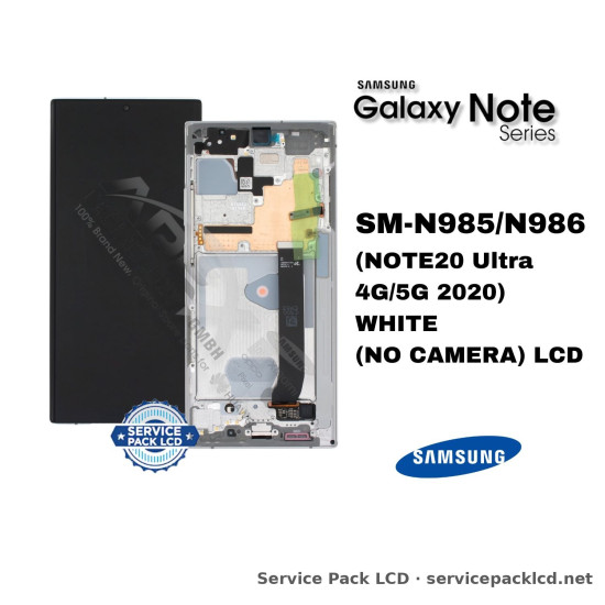 Samsung Galaxy NOTE20 Ultra 4G/5G LCD Screen Display White (no Camera) GH82-31458C
