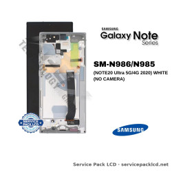 Samsung Galaxy NOTE20 Ultra 5G/4G (SM-N986/N985) LCD Screen Display - White (no Camera) (Service Pack) – GH82-31453C