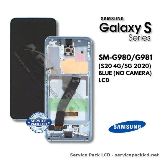 Samsung Galaxy S20 4G/5G LCD Screen Display Blue (no Camera) GH82-31432D
