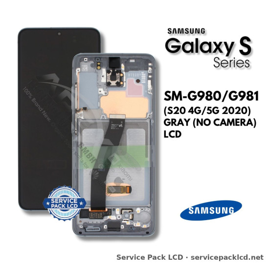 Samsung Galaxy S20 4G/5G LCD Screen Display Gray (no Camera) GH82-31432A