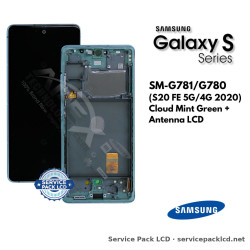 Samsung Galaxy S20 FE 5G/4G (SM-G781/G780) LCD Screen Display - Cloud Mint Green + Antenna (Service Pack) – GH82-24214D