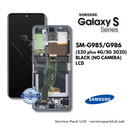 Samsung Galaxy S20 plus 4G/5G (SM-G985/G986) LCD Screen Display - Black (no Camera) (Service Pack) – GH82-31441A