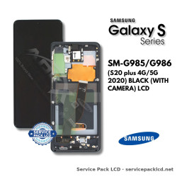 Samsung Galaxy S20 plus 4G/5G (SM-G985/G986) LCD Screen Display - Black (with Camera) (Service Pack) – GH82-22134A