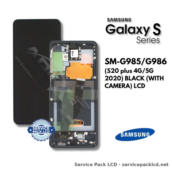Samsung Galaxy S20 plus 4G/5G LCD Screen Display Black (with Camera) GH82-22134A