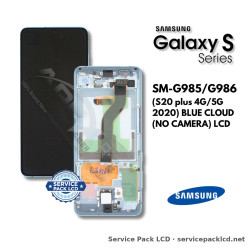 Samsung Galaxy S20 plus 4G/5G (SM-G985/G986) LCD Screen Display - Blue Cloud (no Camera) (Service Pack) – GH82-31441D