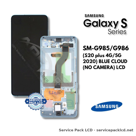 Samsung Galaxy S20 plus 4G/5G LCD Screen Display Blue Cloud (no Camera) GH82-31441D