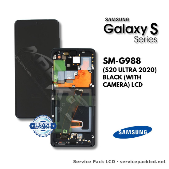 Samsung Galaxy S20 ULTRA LCD Screen Display Black (with Camera) GH82-22327A