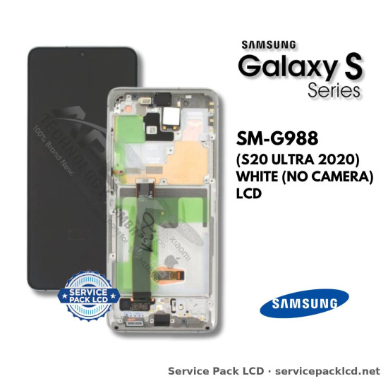 Samsung Galaxy S20 ULTRA LCD Screen Display White (no Camera) GH82-26032C