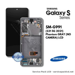 Samsung Galaxy S21 5G (SM-G991) LCD Screen Display - Phantom Gray (no Camera) (Service Pack) – GH82-27255A