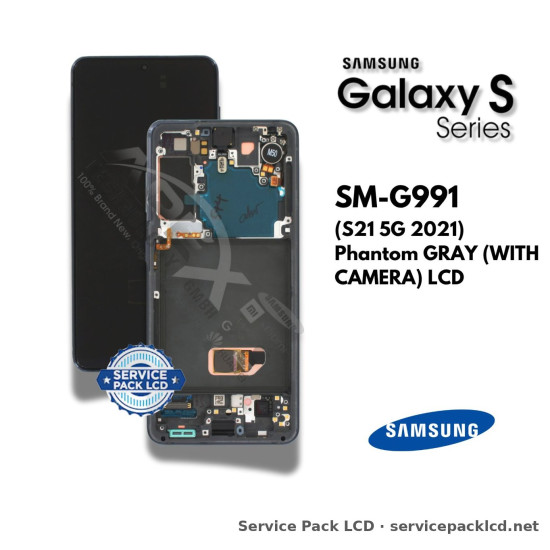Samsung Galaxy S21 5G LCD Screen Display Phantom Gray (with Camera) GH82-24544A