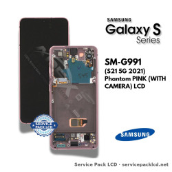 Samsung Galaxy S21 5G (SM-G991) LCD Screen Display - Phantom Pink (with Camera) (Service Pack) – GH82-24716D