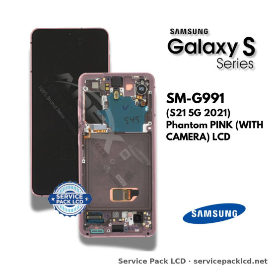 Samsung Galaxy S21 5G LCD Screen Display Phantom Pink (with Camera) GH82-24716D