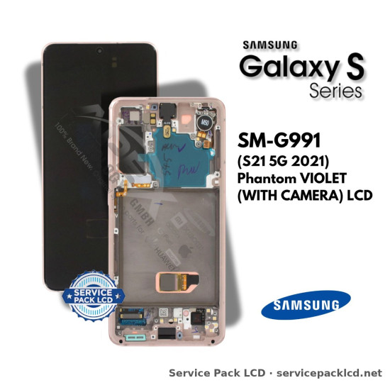 Samsung Galaxy S21 5G LCD Screen Display Phantom Violet (with Camera) GH82-24544B