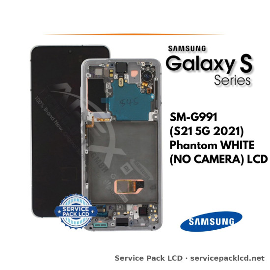 Samsung Galaxy S21 5G LCD Screen Display Phantom White (no Camera) GH82-27255C