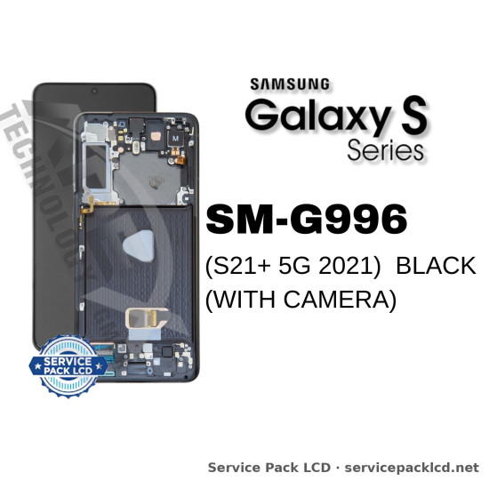 Samsung Galaxy S21+ 5G LCD Screen Display Phantom Black (with Camera) GH82-24554A