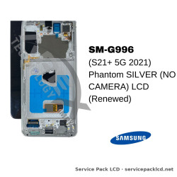 Samsung Galaxy S21+ 5G (SM-G996) LCD Screen Display - Phantom Silver (no Camera) (Service Pack) – GH82-27268C