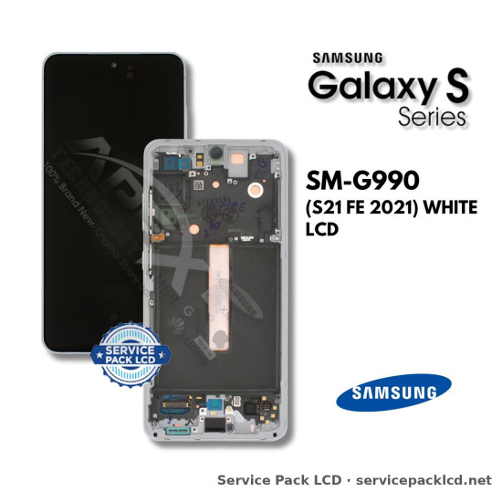 Samsung Galaxy S21 FE LCD Screen Display White GH82-26414B