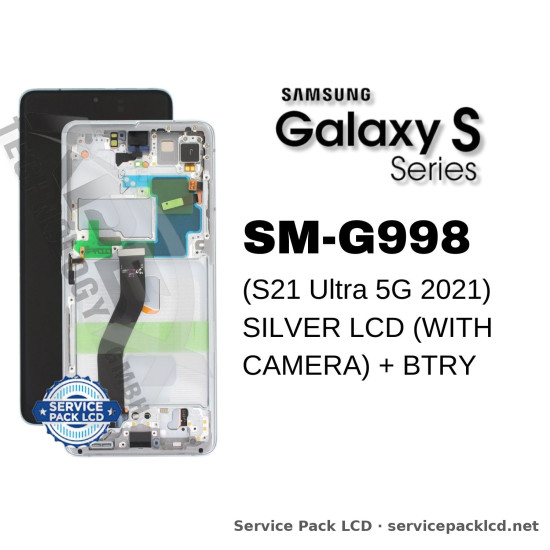 Samsung Galaxy S21 Ultra 5G LCD Screen Display Phantom Silver GH82-24589B
