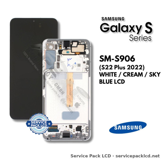 Samsung Galaxy S22 Plus LCD Screen Display White / Cream / Sky Blue GH82-27500B