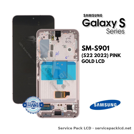 Samsung Galaxy S22 LCD Screen Display Pink Gold GH82-27520D