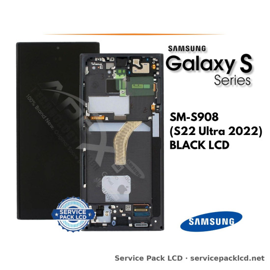 Samsung Galaxy S22 Ultra LCD Screen Display Black GH82-27488A