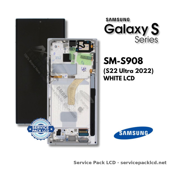 Samsung Galaxy S22 Ultra LCD Screen Display White GH82-27488C