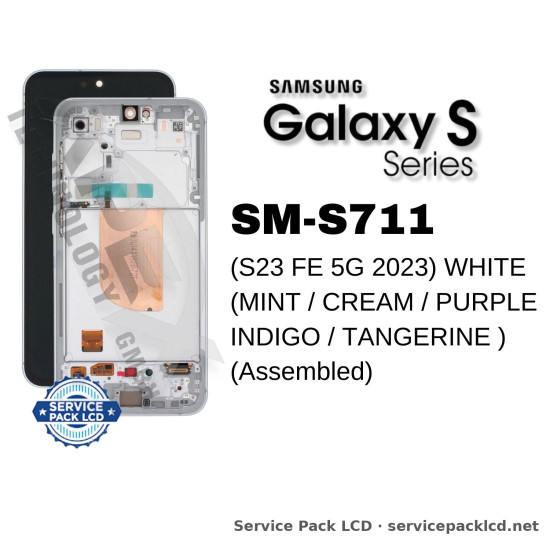 Samsung Galaxy S23 FE 5G LCD Screen Display White (mint / Cream / Purple / Indigo / Tangerine ) GH82-32854B