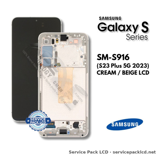 Samsung Galaxy S23 Plus 5G LCD Screen Display Cream / Beige GH82-30476B