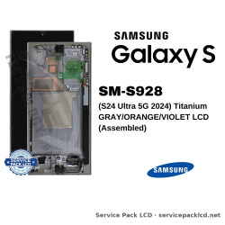 Samsung Galaxy S24 Ultra 5G (SM-S928) LCD Screen Display - Titanium Gray/orange/violet (Assembled) – GH82-33396A