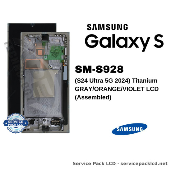 Samsung Galaxy S24 Ultra 5G LCD Screen Display Titanium Gray/orange/violet GH82-33396A